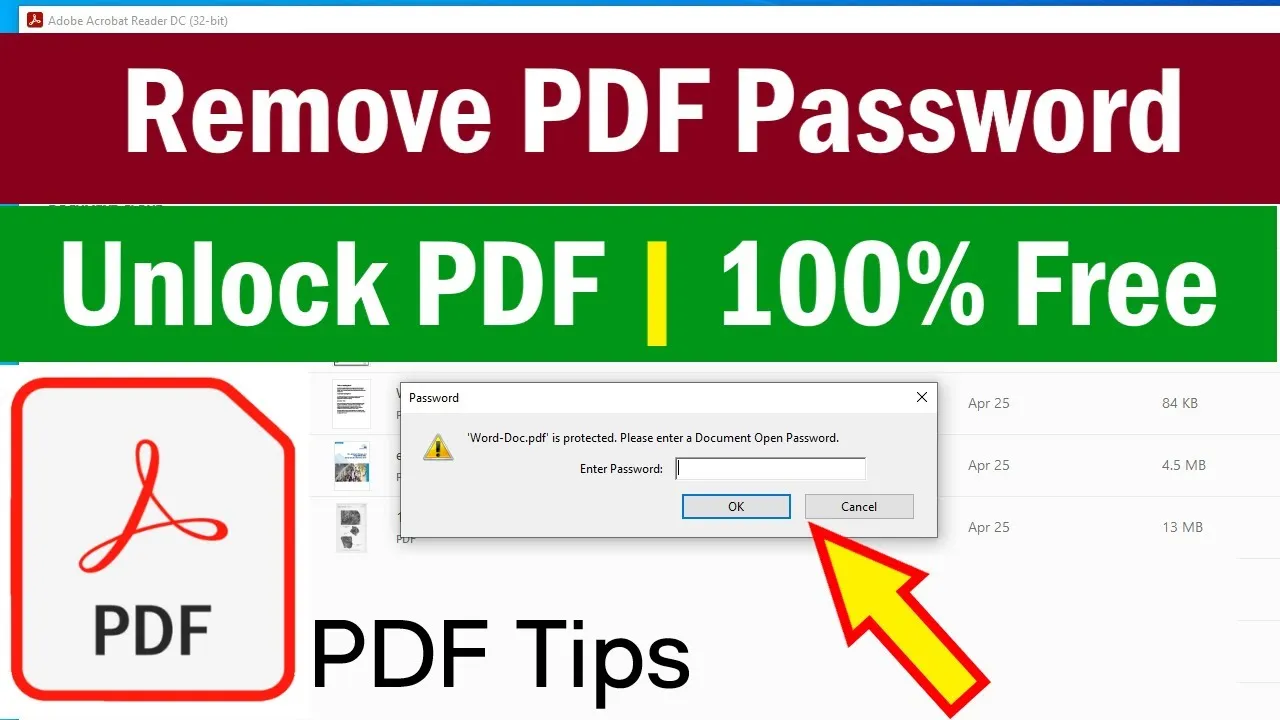 remove password from pdf